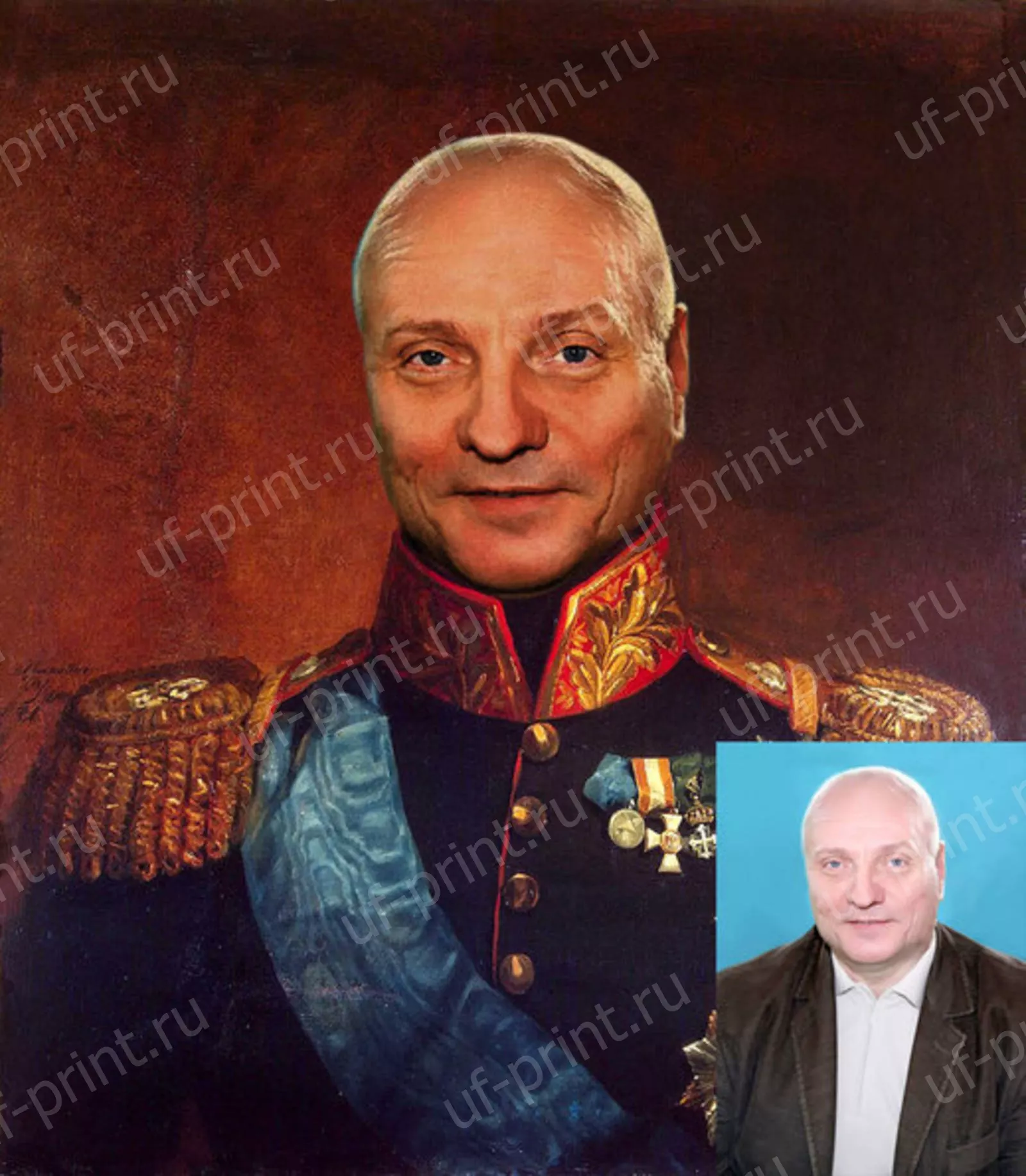 Печать нового фото на холсте в стиле Исторический портрет