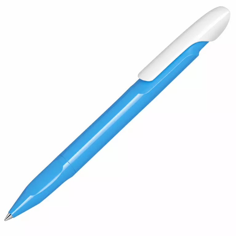 Ручка шариковая Senator Evoxx Duo Polished Recycled, голубой/белый